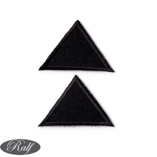 Petic triunghi, larg, 2 buc, negri - Prym 925470